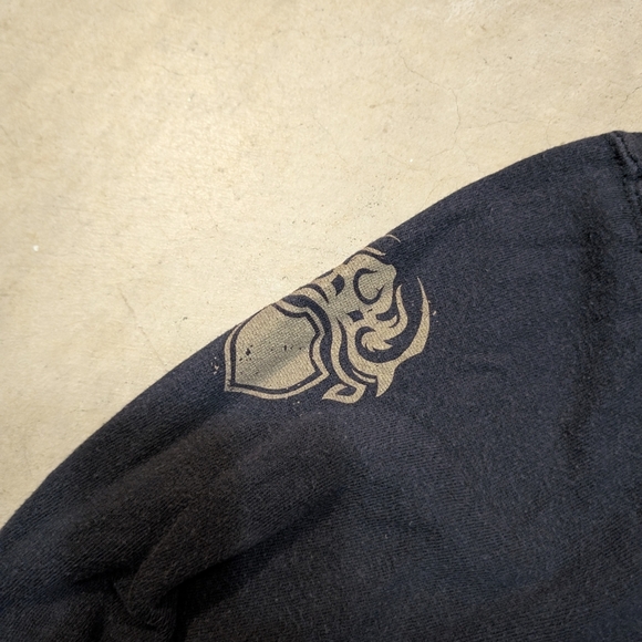 VTG Dark Souls Promo Full Zip Hoodie Mens S-M? Gray Video Games - Picture 2 of 8